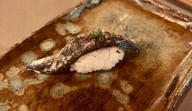 Two of my favourite courses from today’s omakase experience