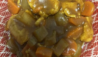 Curry over rice