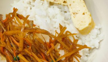 Kinpira gobo + dashimaki tamago