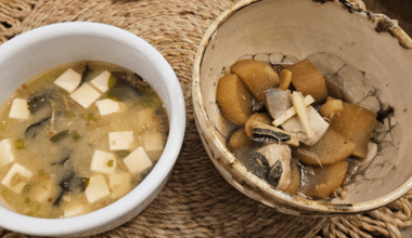 Made Buri Daikon and miso soup