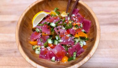 Poke bowl my wife made.