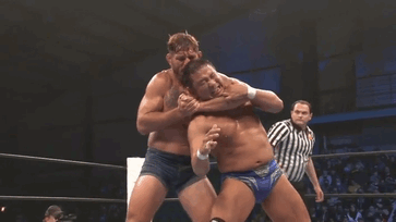 Bad idea to put a headlock on Nagata.