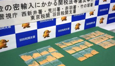 4 arrested over alleged attempt to smuggle gold into Japan