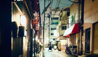 Night photo of Asakusa, Tokyo