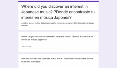 Japanese music survey