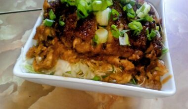 First attempt at making Katsudon!