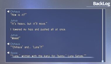 I was playing a visual novel. Why does the english translation say that Luna is written in kanji if the image shows hiragana?