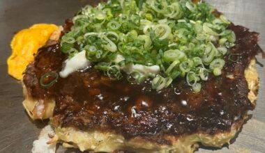 Negiyaki - Okonomiyaki with spring onion