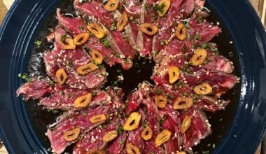 First Try Dry Aged Beef Tataki w/Ponzu