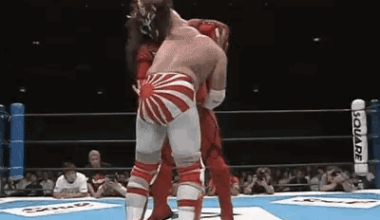 Liger tells Tsuyoshi Kikuchi to get his NOAH ass outta here.