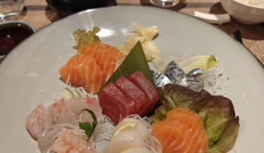 Sashimi plate in Lille, France
