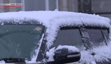 Areas from northern to eastern Japan see snow as cold weather sets in