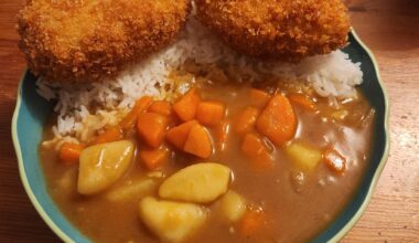 Bad pic but I made Kani Korokke (crab croquettes) with japanese curry