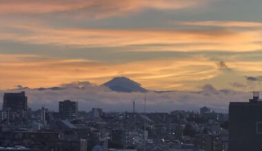 Mt. Fuji from my apartment view