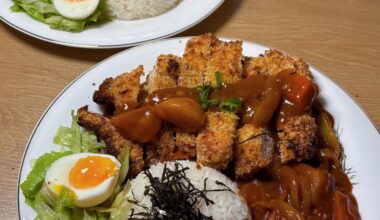 Homemade Chicken Katsu with tomato curry