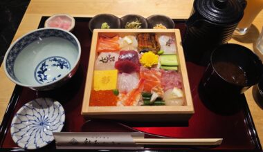 Chirashi lunch set