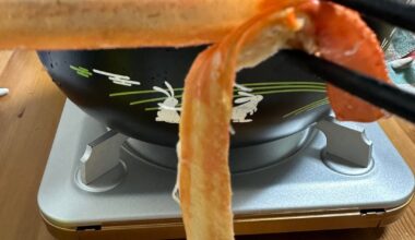 Home kani and wagyu nabe (hotpot)