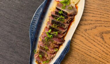 does homemade flamed bonito with ponzu & garlic count?