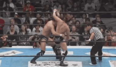 Yuji Nagata with a Backdrop Hold!