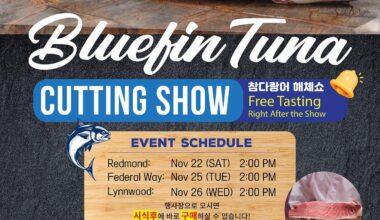 H Mart Tuna Cutting Show (WA)
