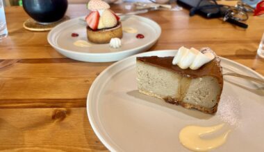 Hōjicha cheesecake @ Bloomy Cafe Niigata