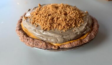 Kabocha Pumpkin Pie with Hojicha Whipped Cream and Graham Cracker Crumble