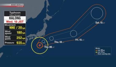 Emergency warnings for violent winds and high waves issued for Izu Islands