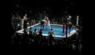 A massive brawl which ends with Chono recruiting Tenzan