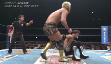 Ending sequence to AJ Styles vs Kazuchika Okada Dominion 2015