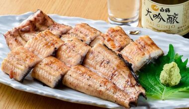 Unagi Shirayaki – Grilled eel without sauce, seasoned simply with salt to bring out its natural flavor.