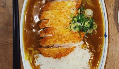 Katsu Curry Don + karasumi in Paris