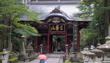 A rainy day at Mitsumine Shrine