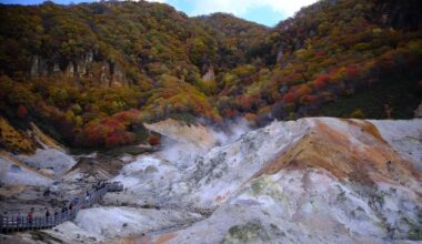 Jigokudanai, Oyunuma pond, natural footbaths - Noboribetsu