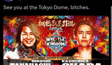 Okada is ready, bitches