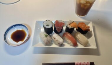 another day, another sushi platter from a japanese supermarket!