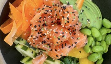 Homemade poke, delicious