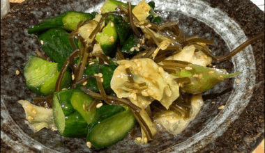 Need help identifying cucumber salad encountered in Ginza