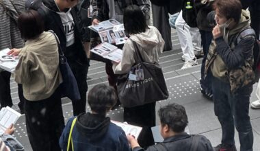 What are the young people doing in Shinjuku?