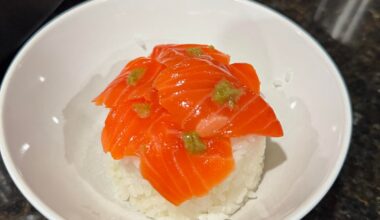 Had sashimi, had sushi rice