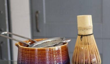 New Autumn Ember Matcha Set / Chawan