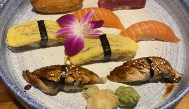 Nigiri platter for dinner last night