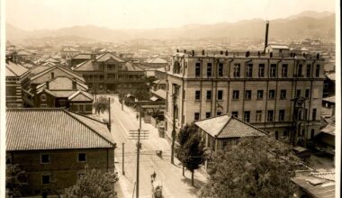 1920s city of Kobe Japan, one of main industrial cities of Japan