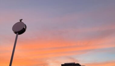 The afternoon sky has been beautiful lately