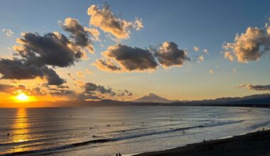 Sunset in Enoshima (ft. Fuji)