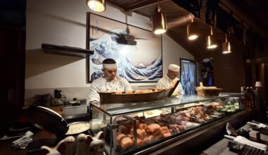 Waiting for our sushi in Jericoacoara