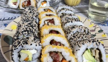 My first vegetarian sushi!