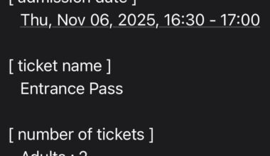 Looking to sell two teamLab Biovortex tickets since I won’t make it. DM if interested