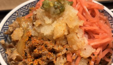 The Wasabi and Crunchy Daikon combo at Yoshinoya is genius.