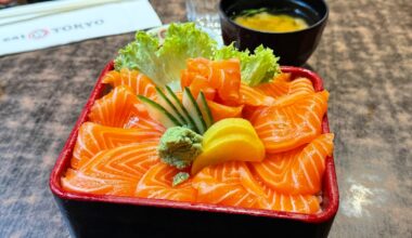 Salmon, and Salmon and Tuna don in London