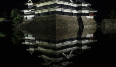 Matsumoto Castle at night